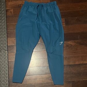 Gymshark Teal Joggers with Logo
